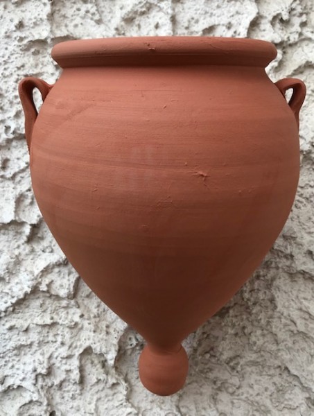 Wandblumentopf terracotta natur groß